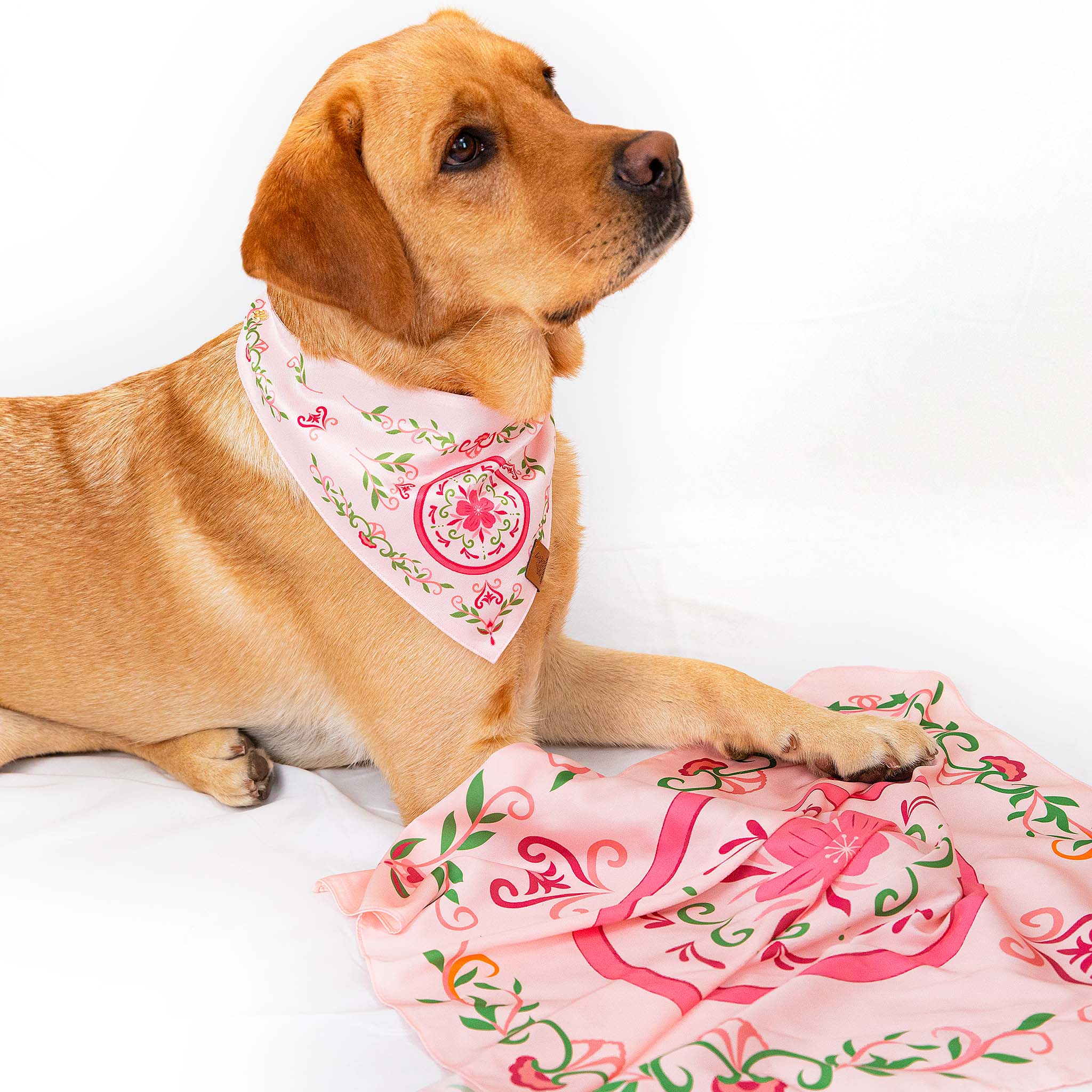 Sweet Pink Sakura Human Silk Scarf 50