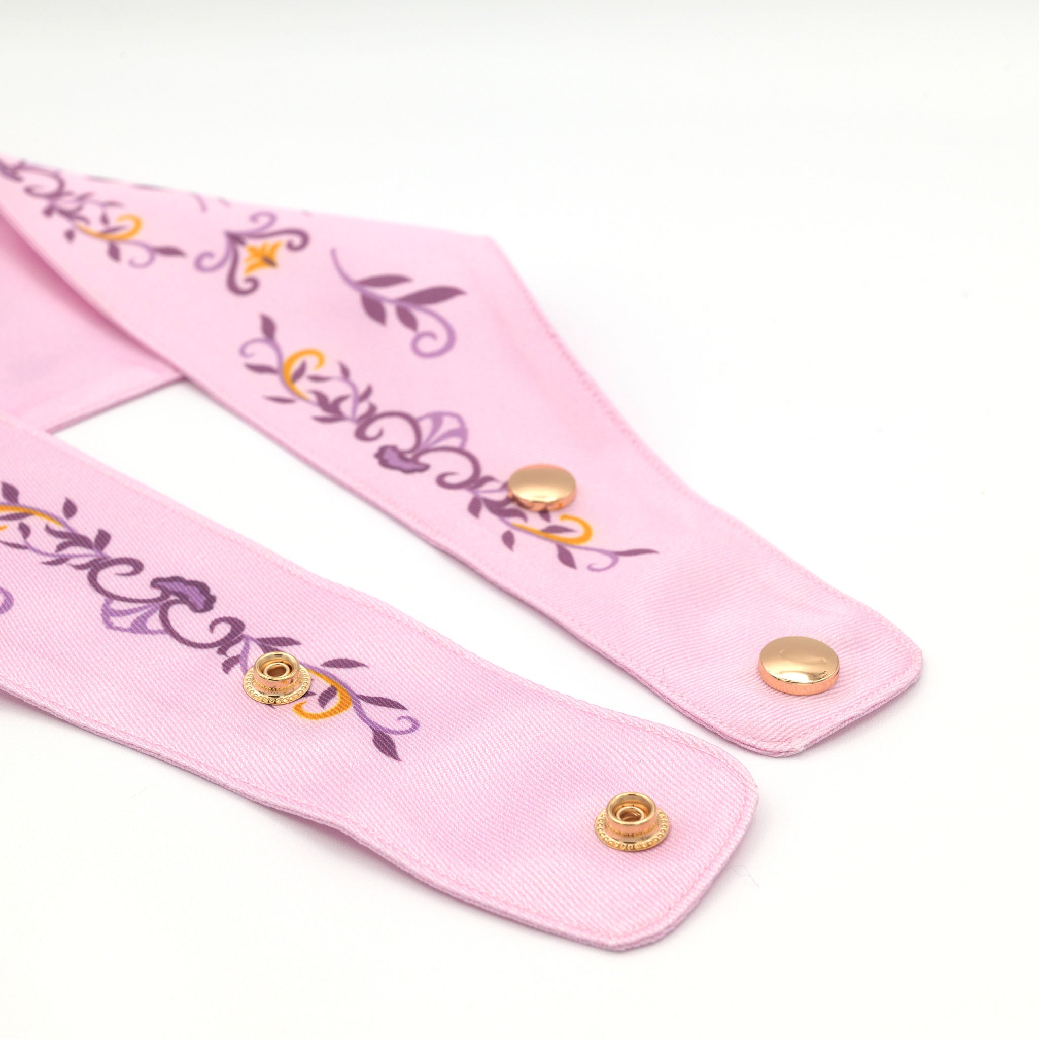 Elegant Purple Crocus Clip-On Pet Bandana