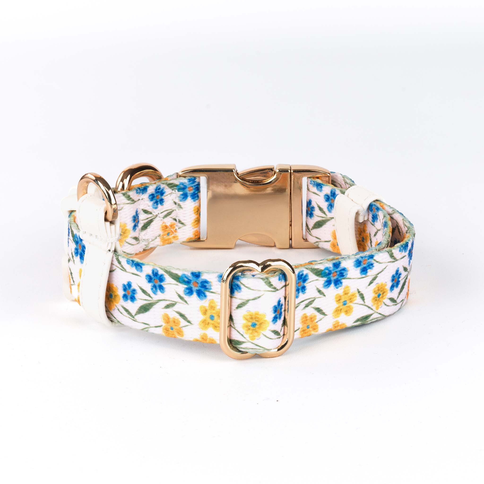 Watercolor Wild Flower Dog Collar