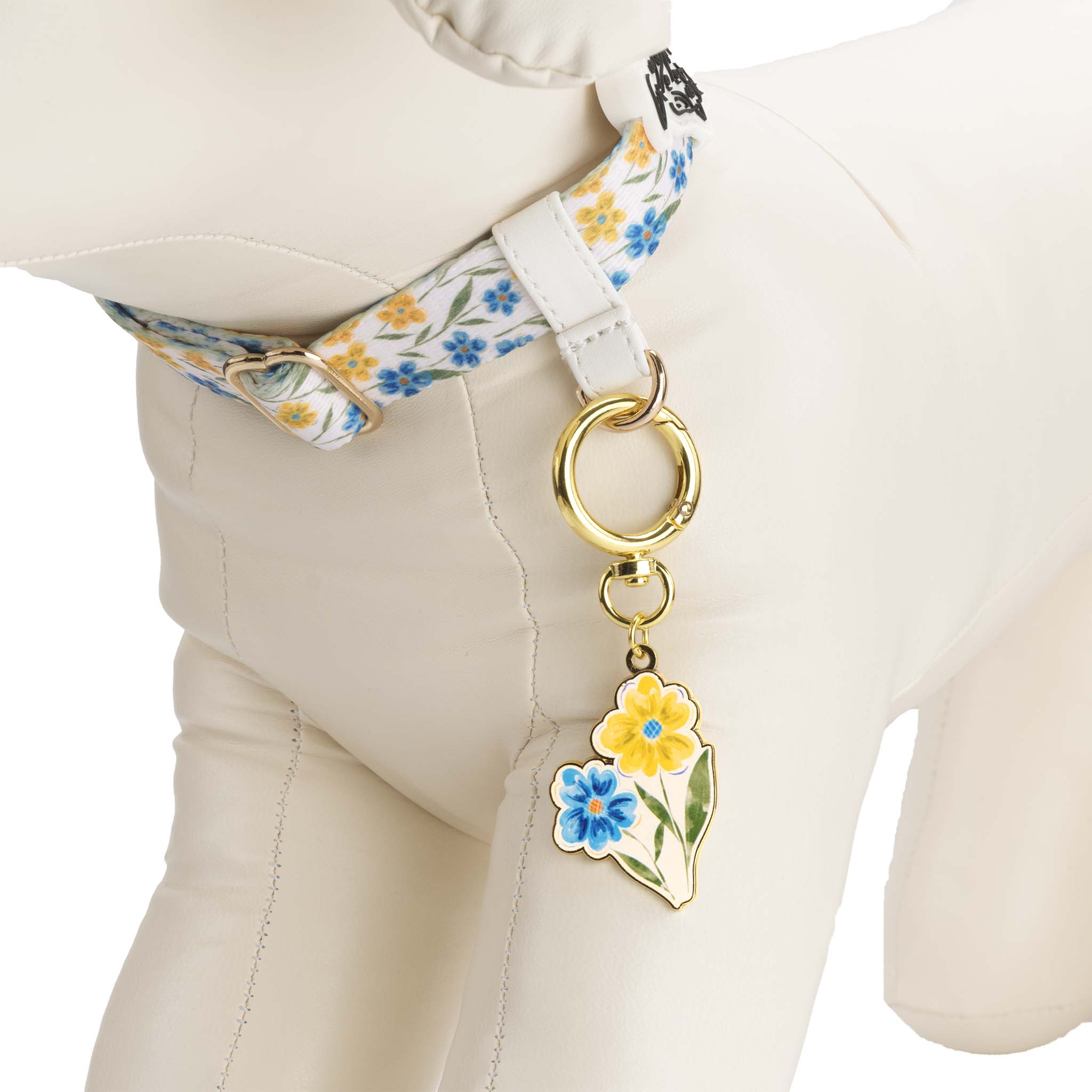 Watercolor Wild Flower Custom Pet ID Tag