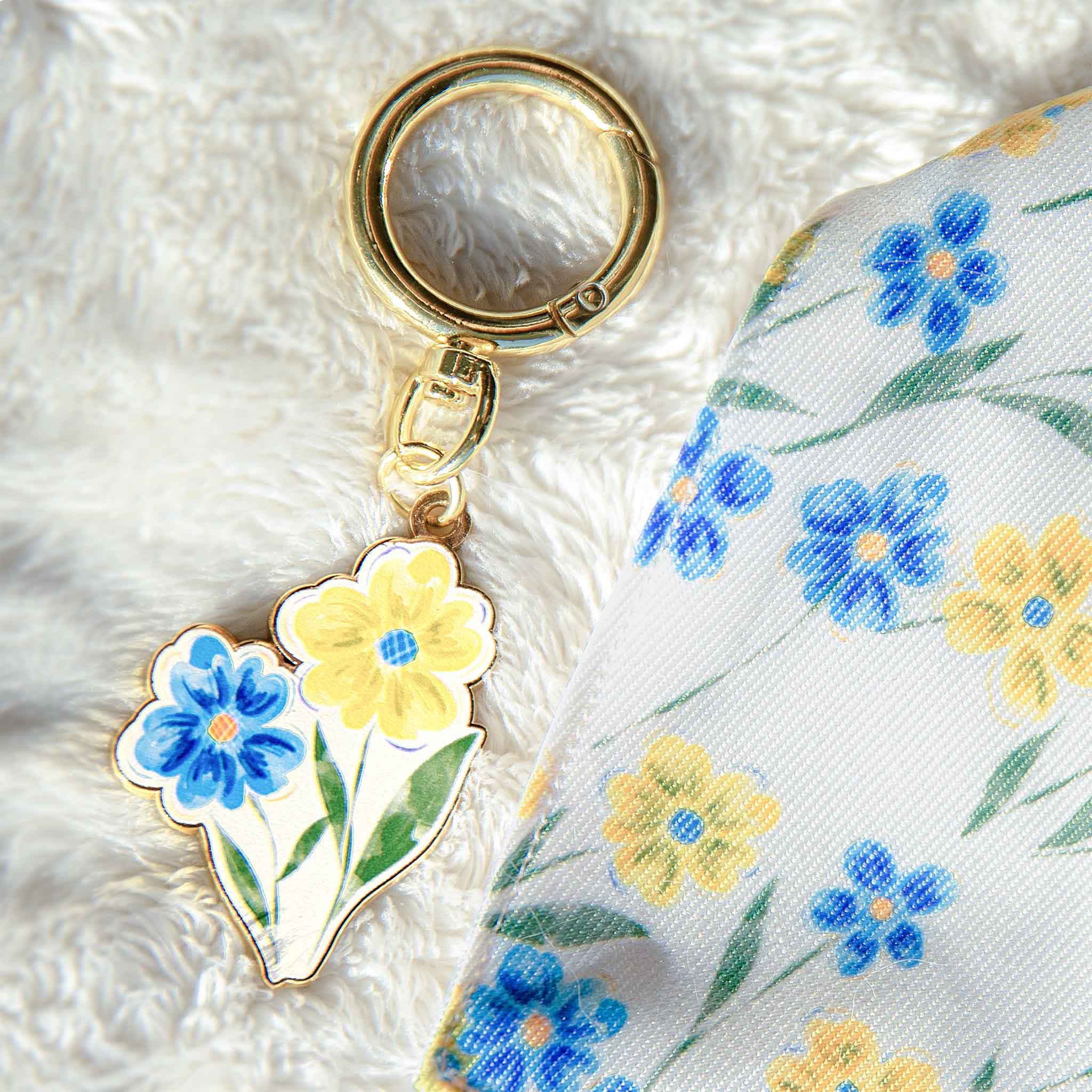 Watercolor Wild Flower Custom Pet ID Tag