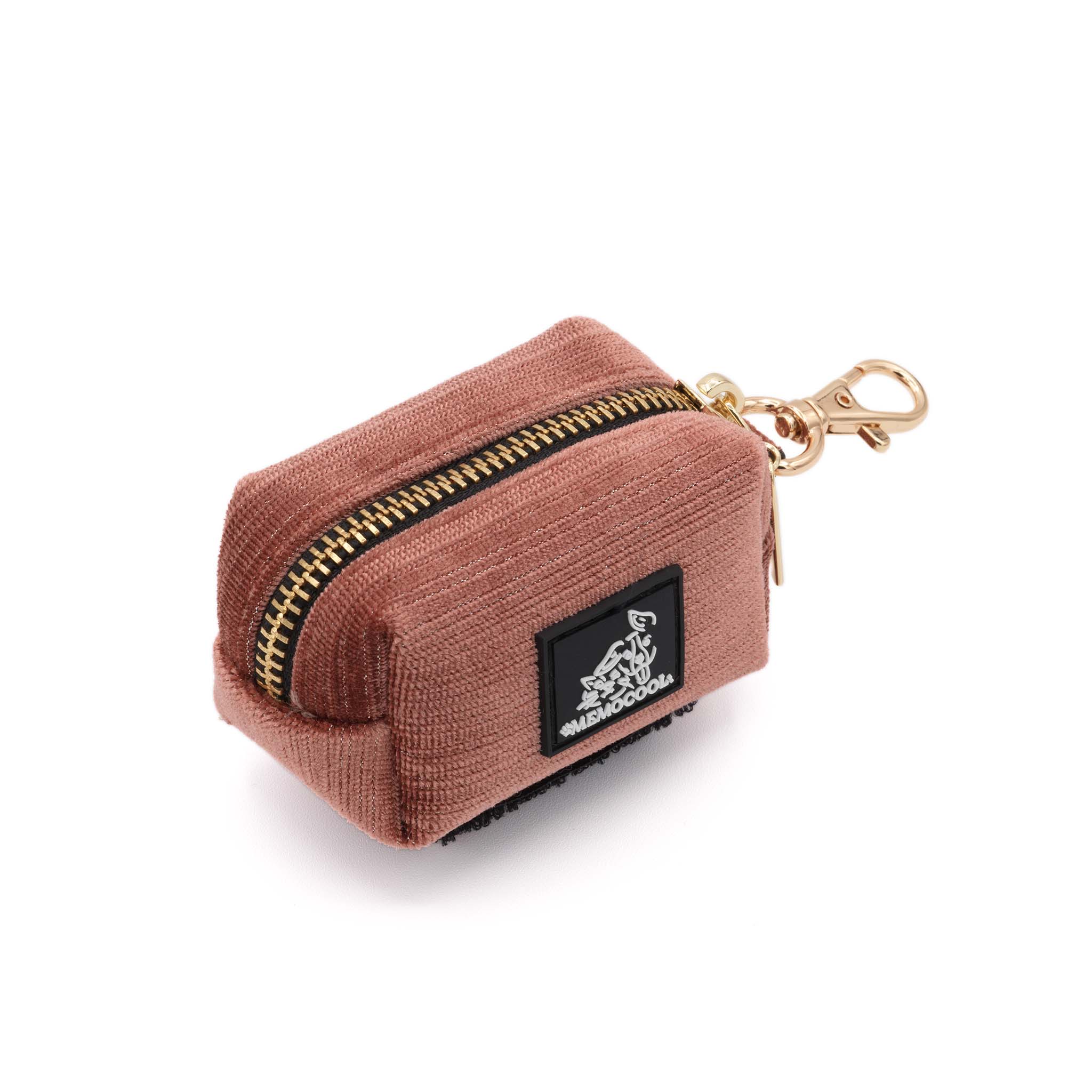 MemoCool Pet - Golden Classics Collection - Velvet Red - Poop Bag Holder - No Dangle Design