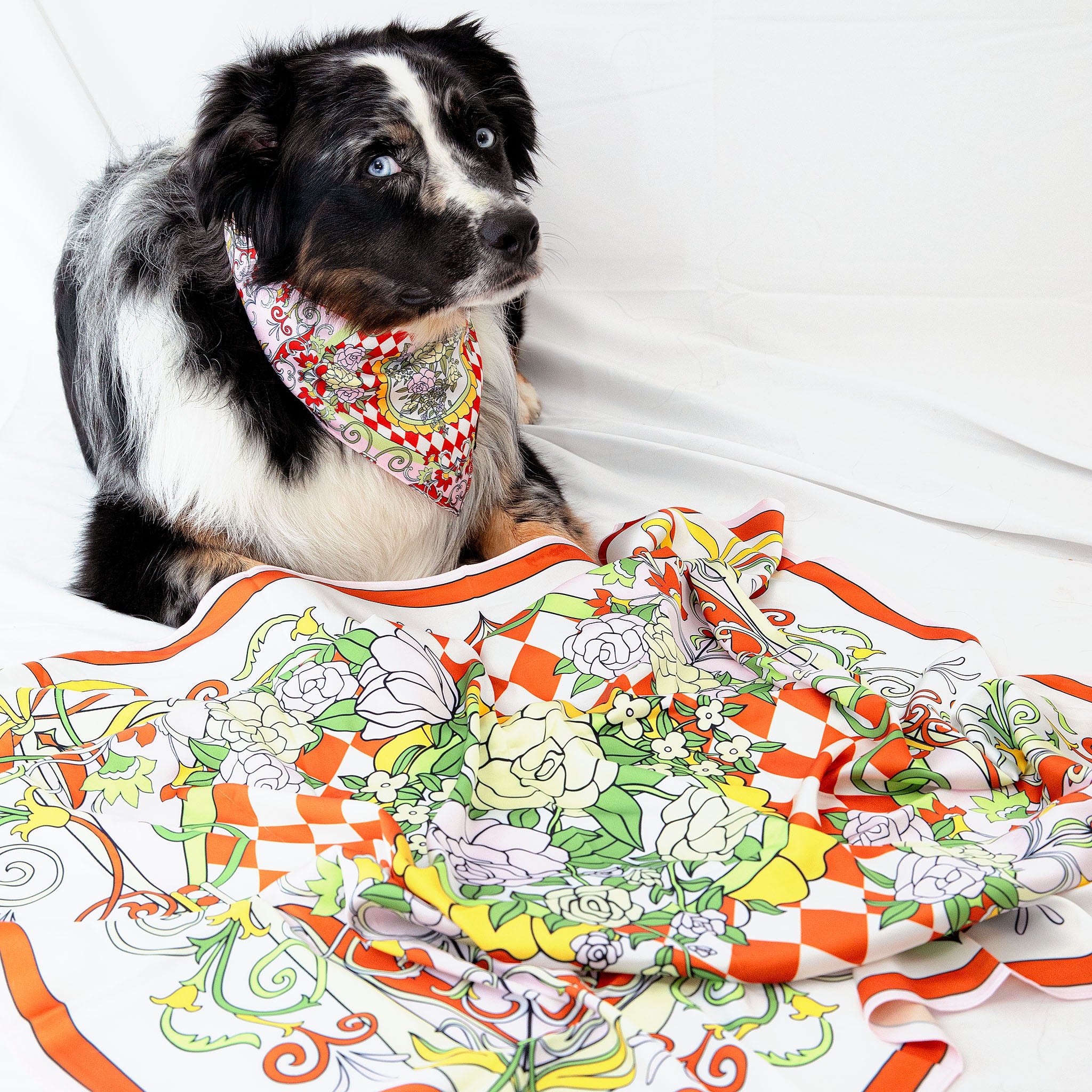 The Gardenia Red Pet Bandana