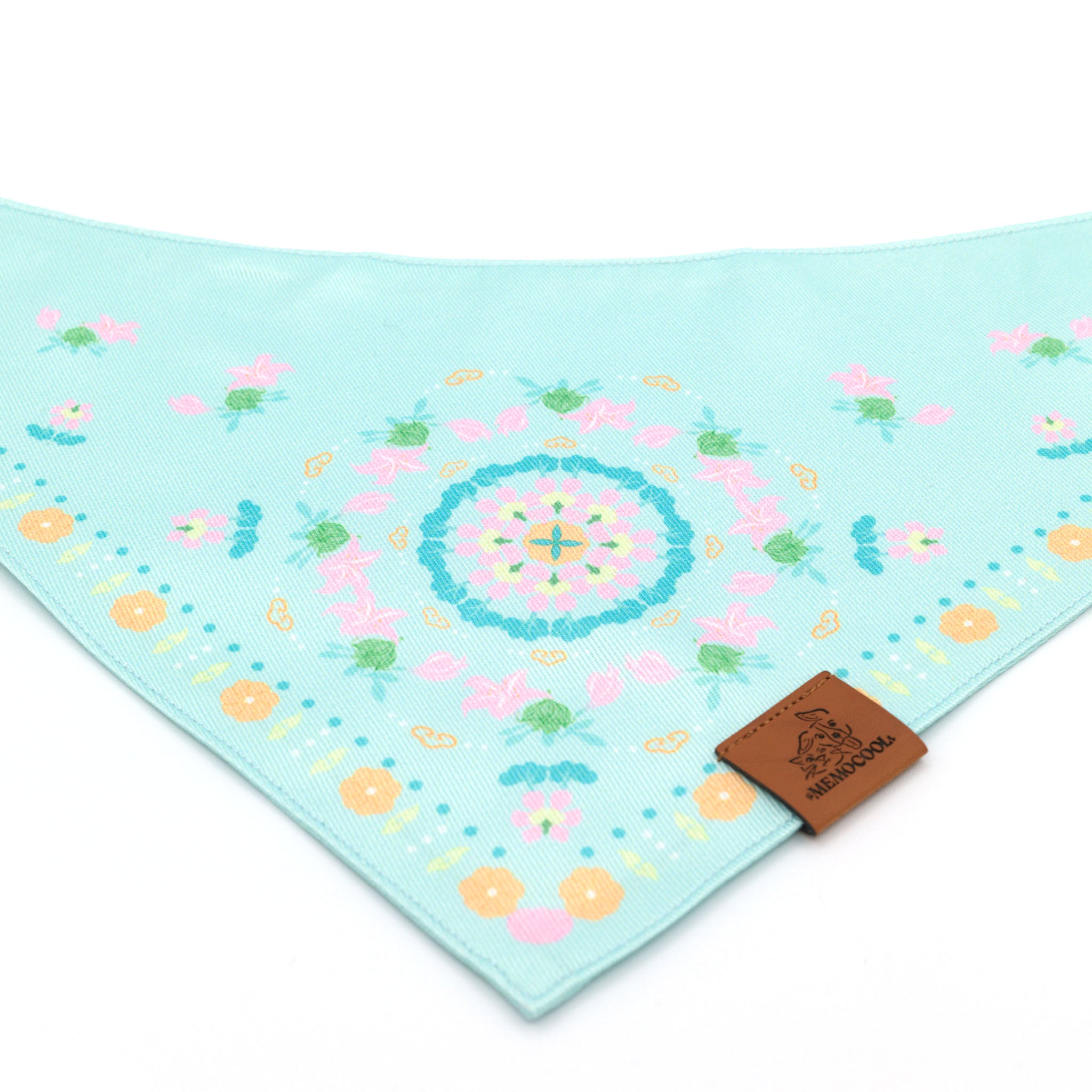 Blooming Lily Blue & Pink Pet Bandana