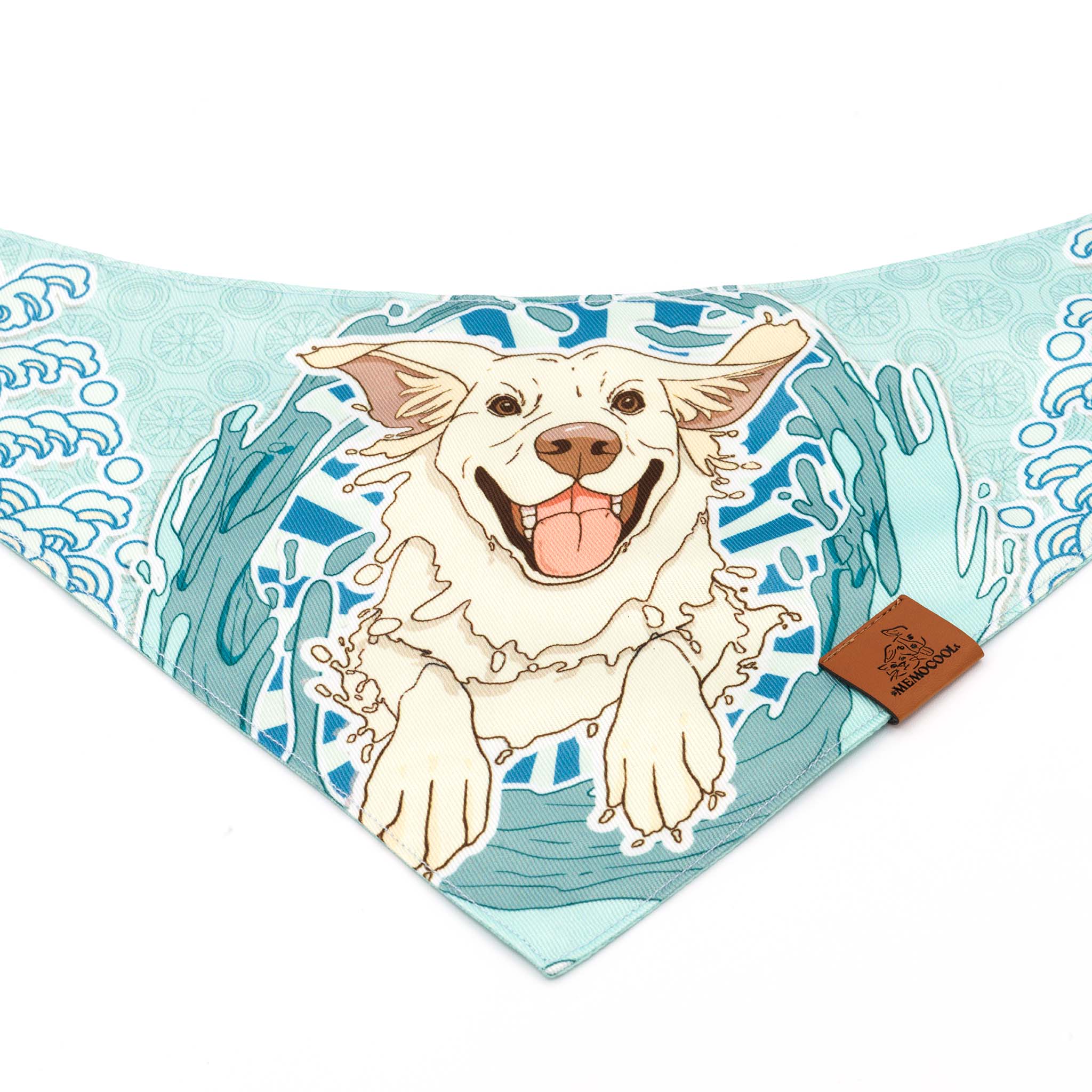 Doggo Ride the Wave Pet Bandana