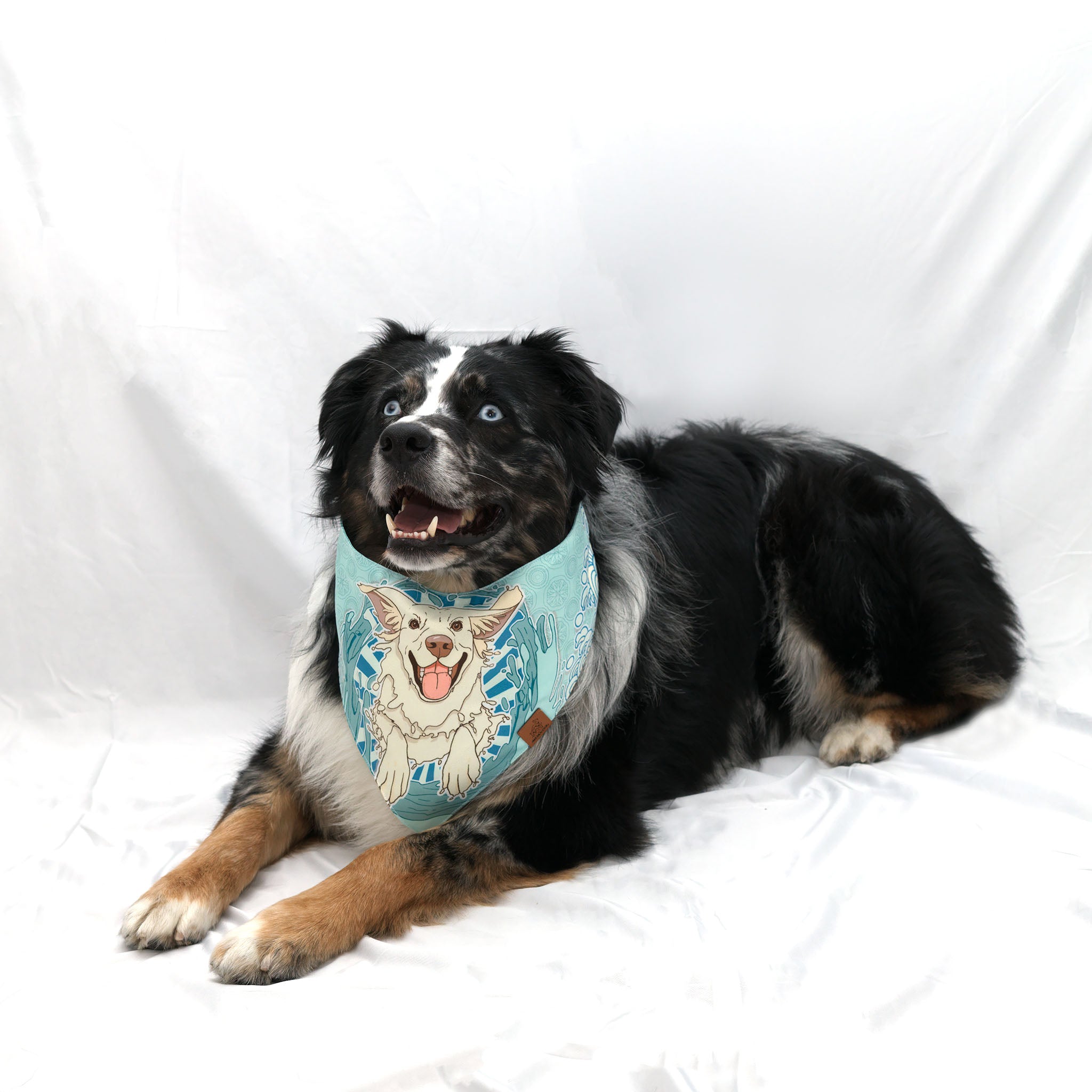 Doggo Ride the Wave Pet Bandana