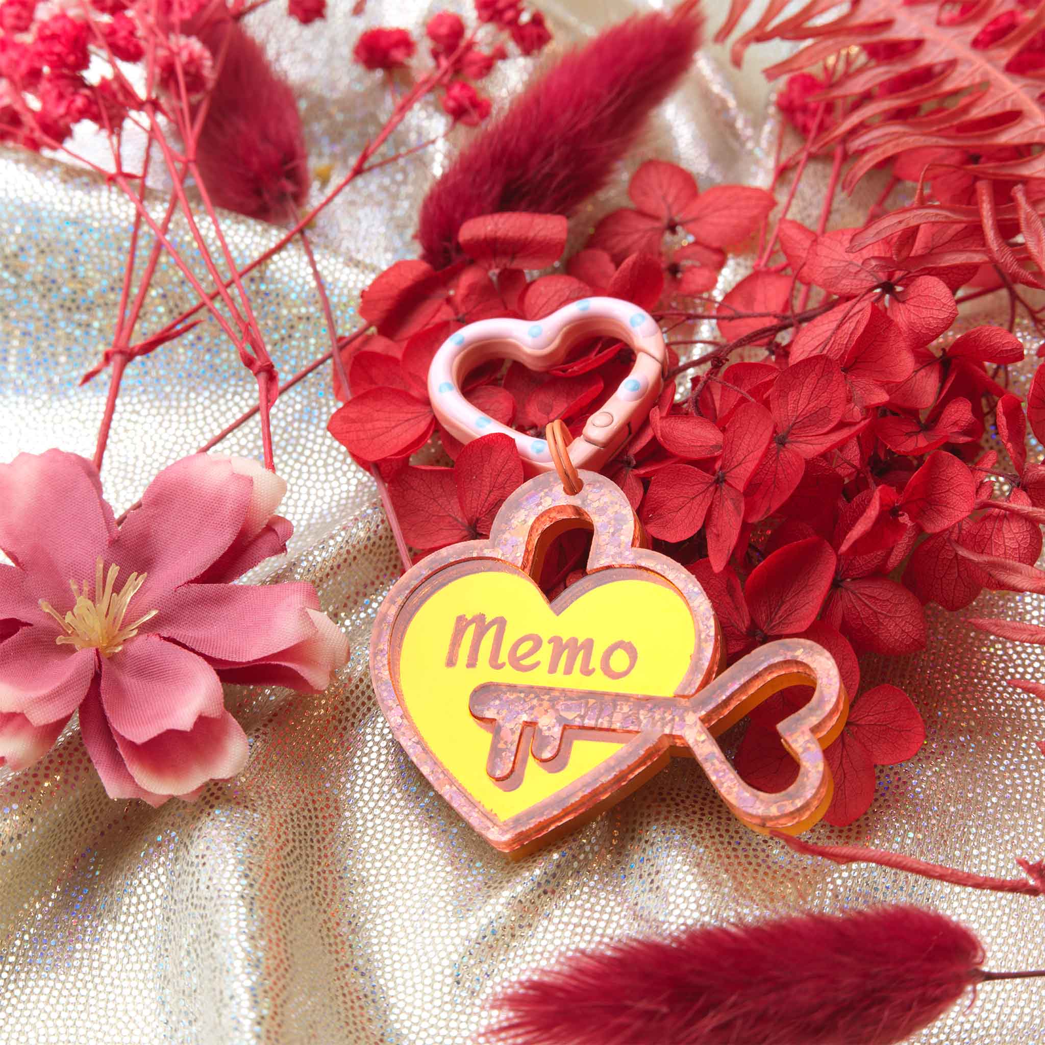 Key to My Heart Handmade Artisan Pet ID Tag