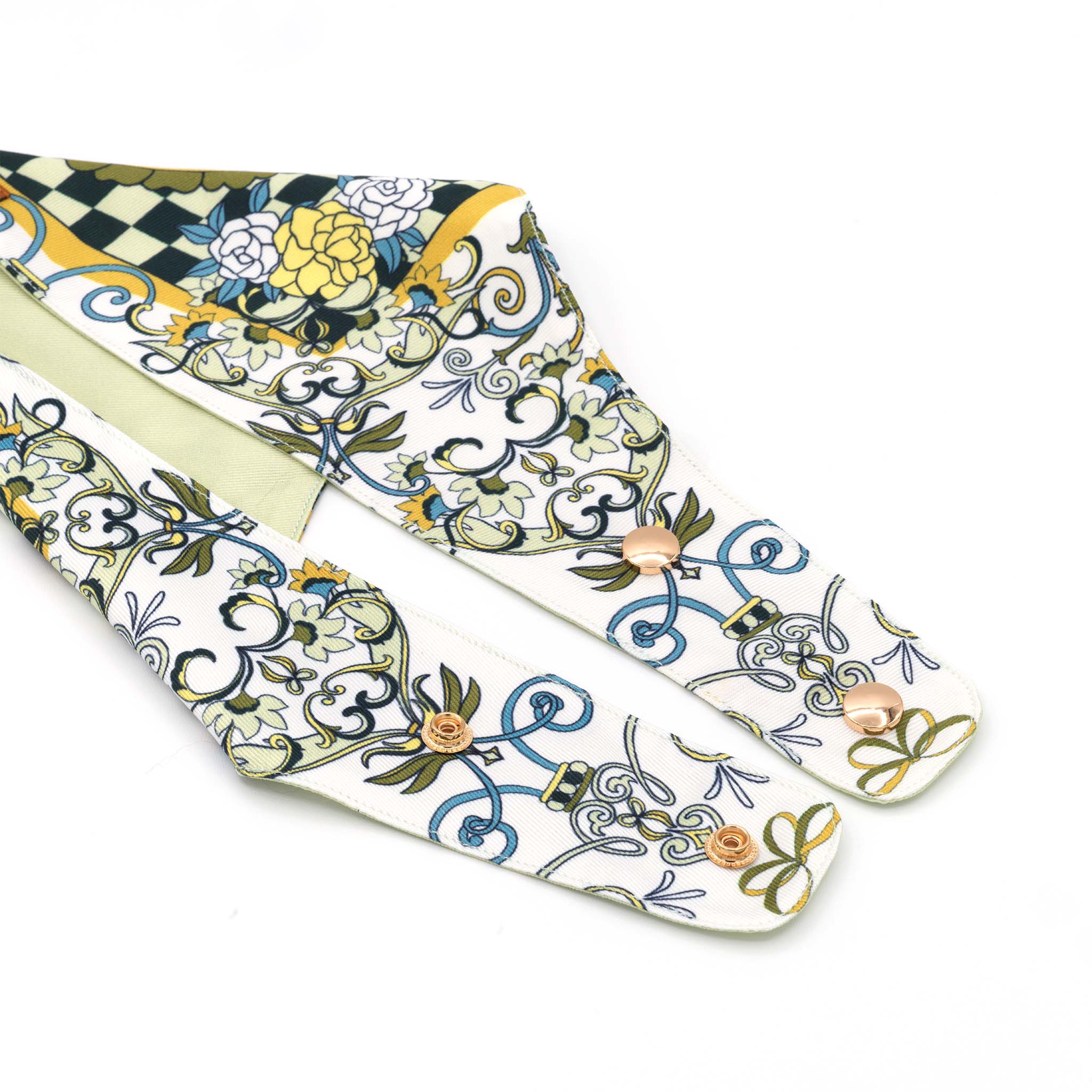 MemoCool Pet - The Gardenia Collection - Green - Pet Bandana - Flexible and Easy Clip-On Design