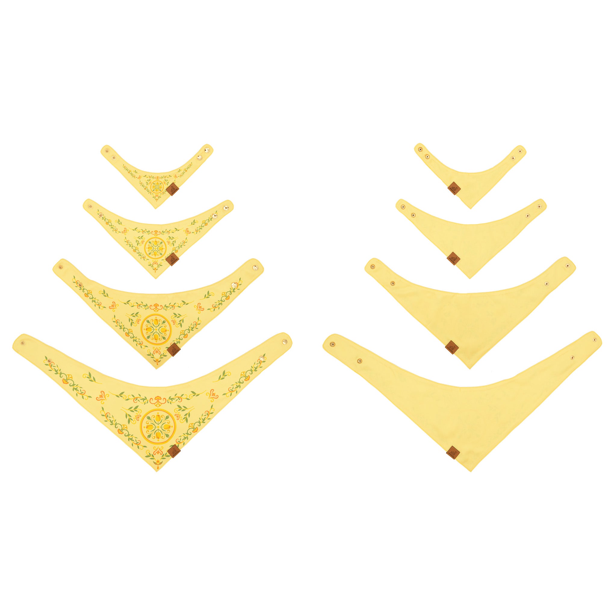 Energetic Yellow Tulip Pet Bandana